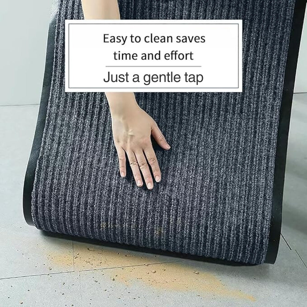 Durable Striped Non-Slip Door Mat