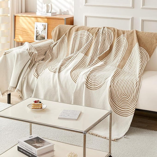 Reversible Chenille Sofa Cover for Pets and Stains