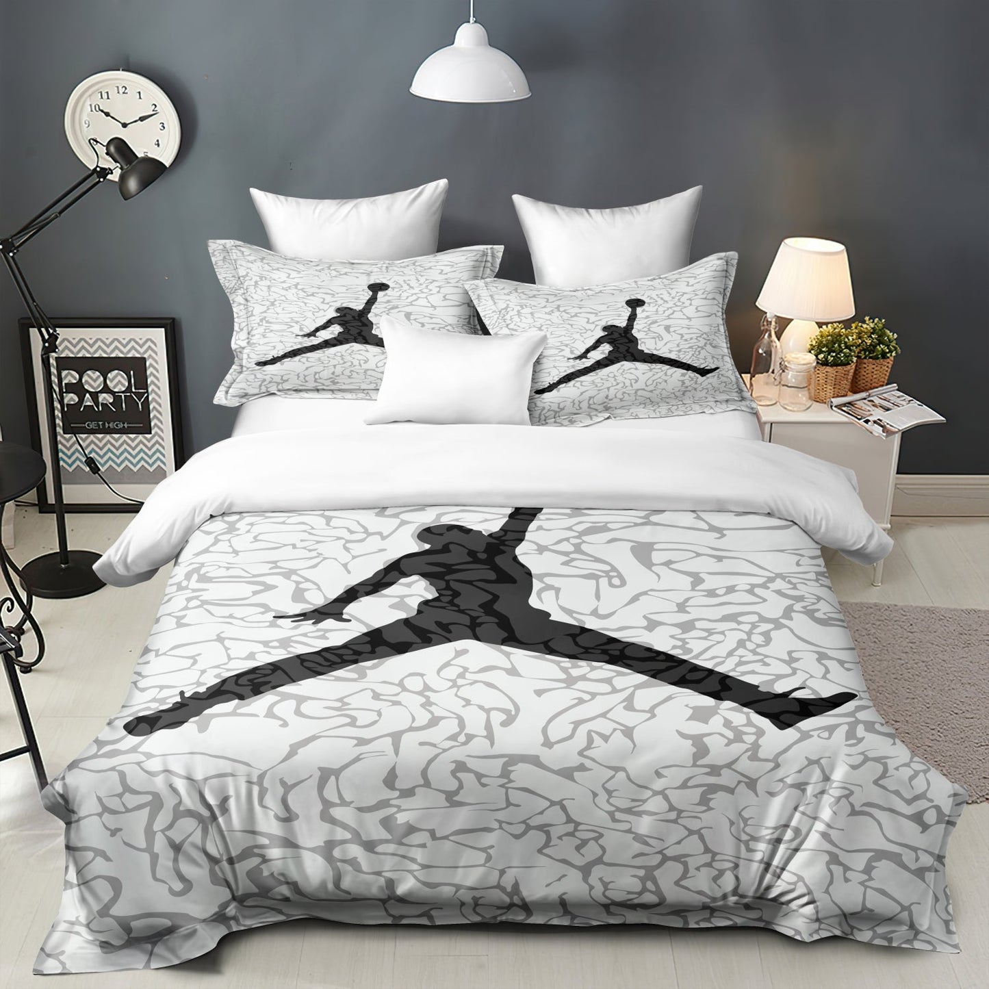 Luxury Basketball Bedding Set - Soft Hypoallergenic Duvet Cover and Pillowcases
