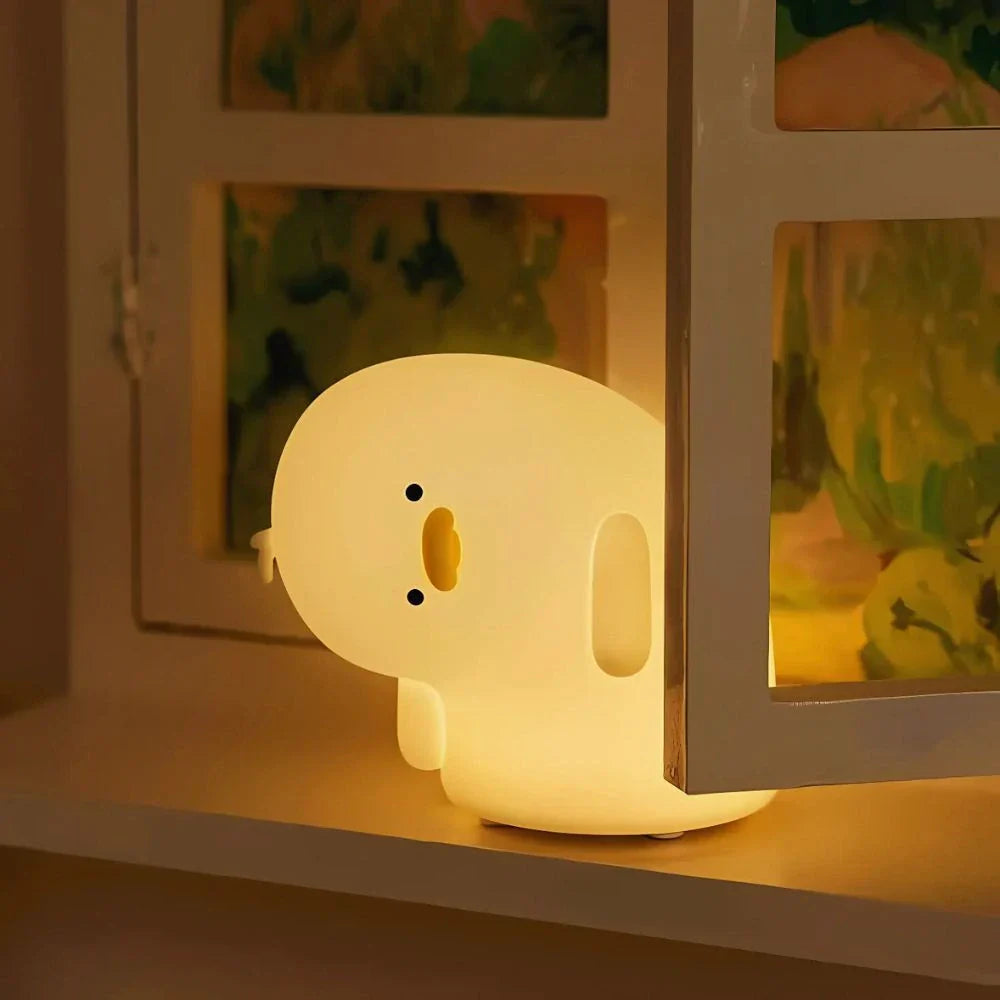 Rechargeable Soft Silicone Animal Night Light with Adjustable Brightness