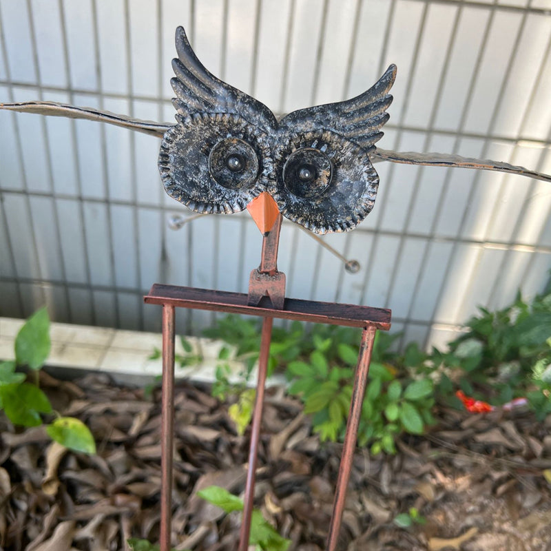 Metal Eagle Windmill Garden Art Decor