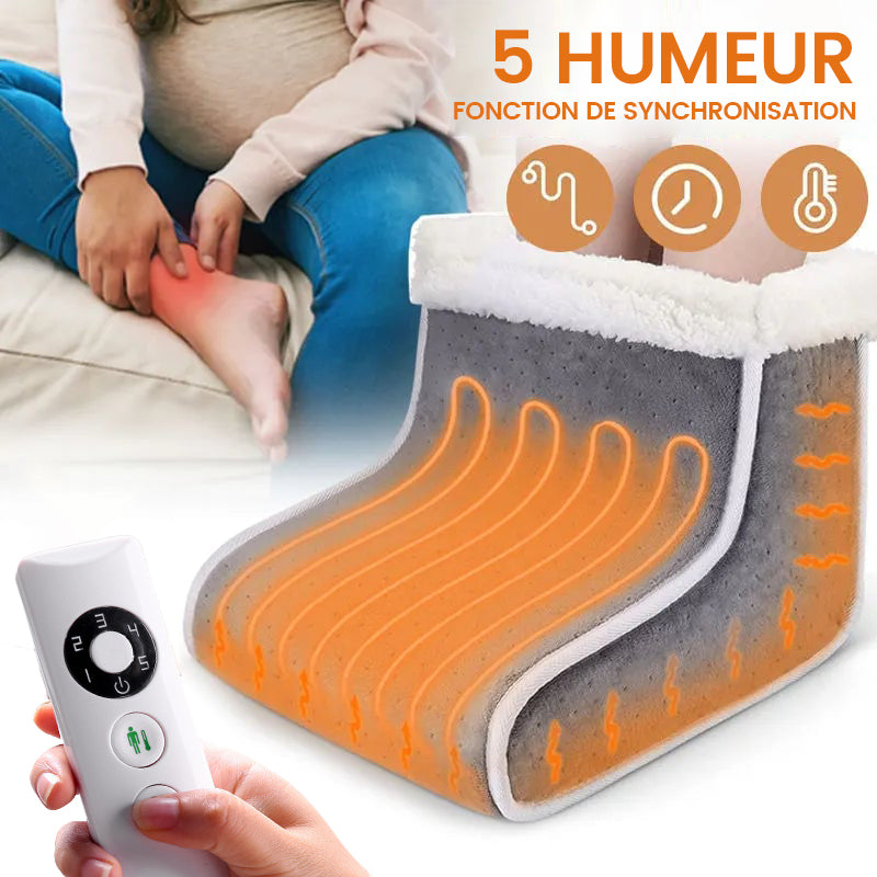 Electric Foot Warmer with Adjustable Heat and Plush Fabric