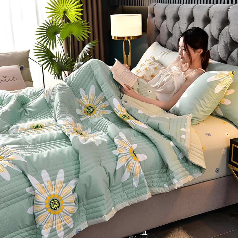 Sunny Daisy Double-Sided Velvet Blanket