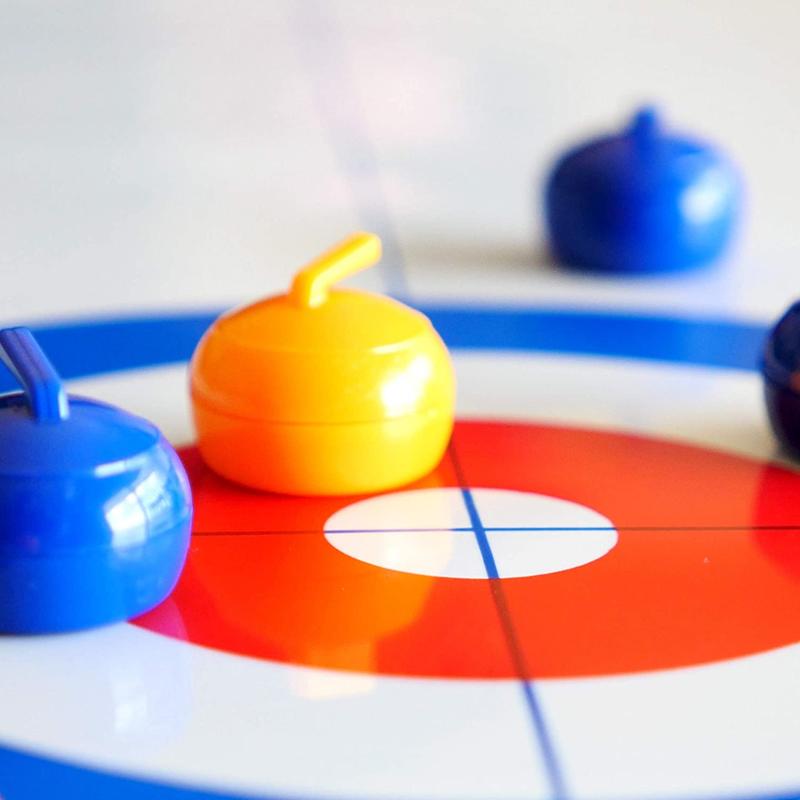 Mini Table Curling Game for Family Fun