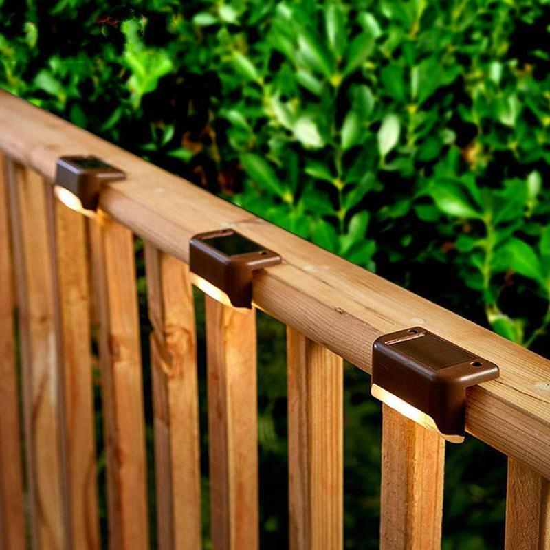 Waterproof Solar Stair Lights for Outdoor Use - 4 Pack