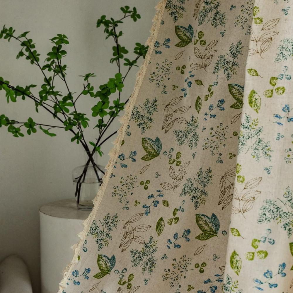 Bohemian Wildflower Veil Curtains - Light-Blocking, Noise-Reducing Fabric
