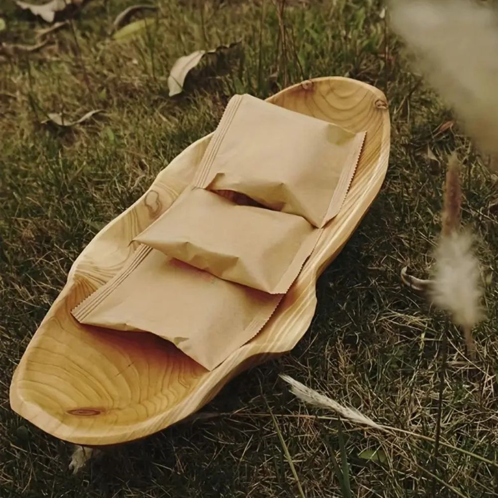 Rustic Mini Arc Wooden Serving Tray