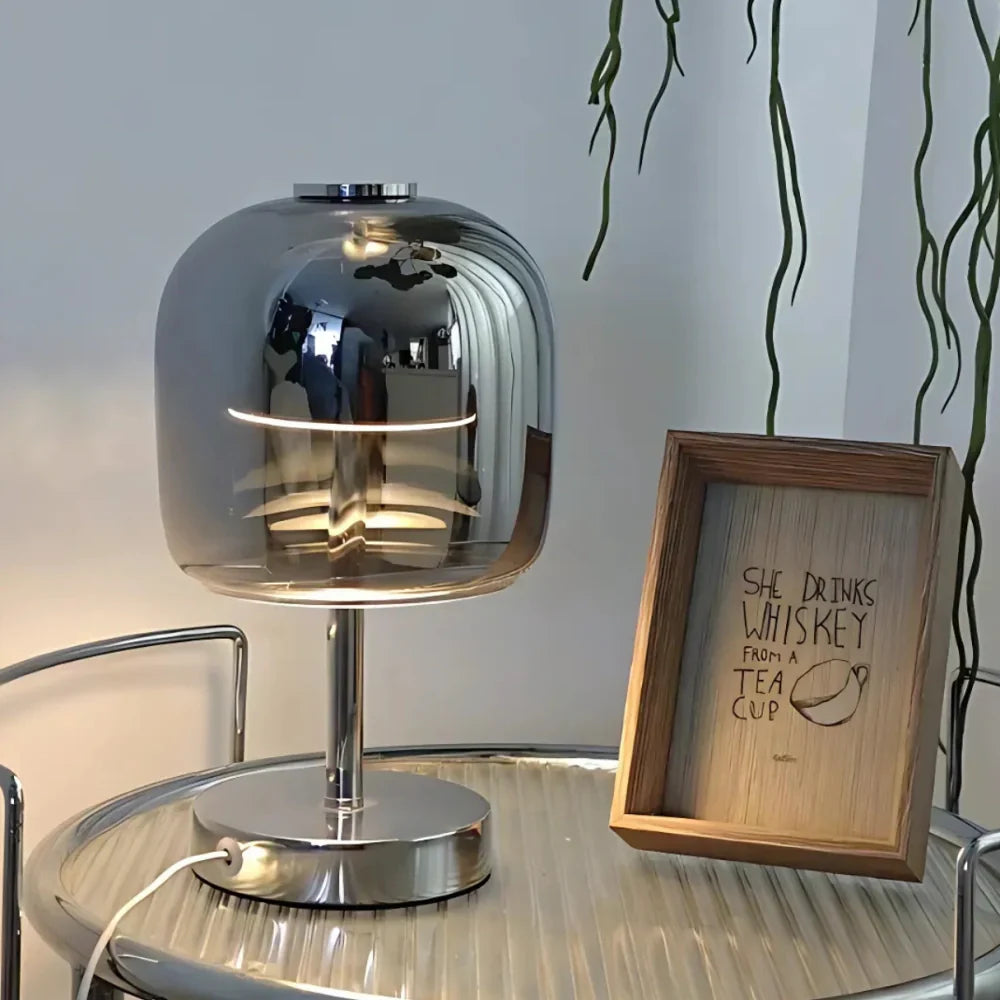 OpalEdge Modern Table Lamp with Dimmable USB Lighting