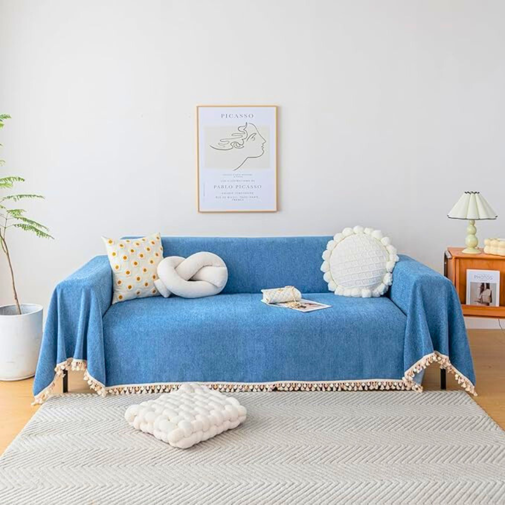 Plush Chenille Sofa Blanket Slipcover