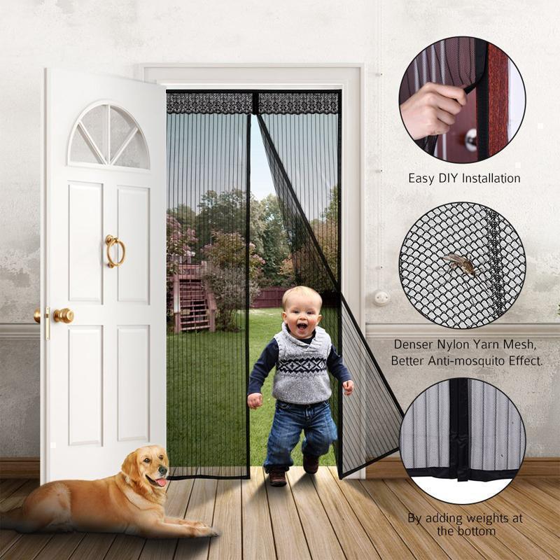 Magnetic Fly Screen Door with Velcro Closure for Pets