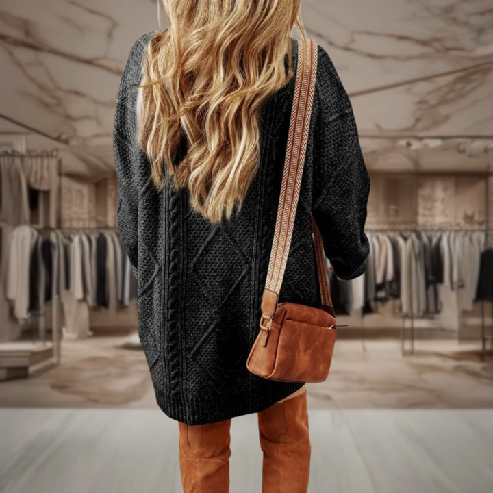 Ciara | Oversized Cable Knit Dress