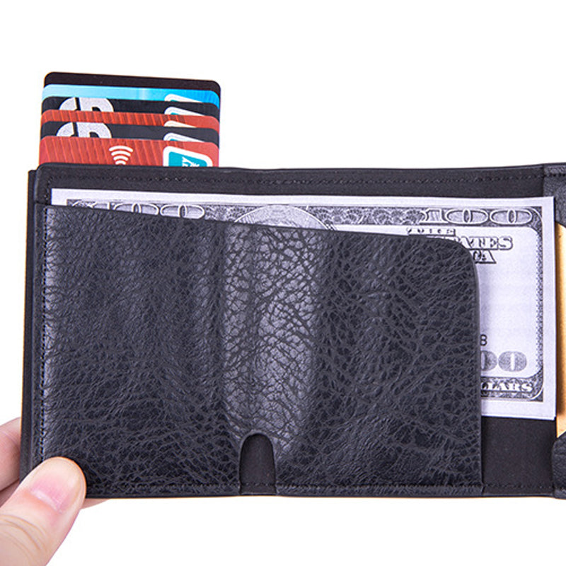 Automatic RFID-Blocking Side-Slider Card Holder