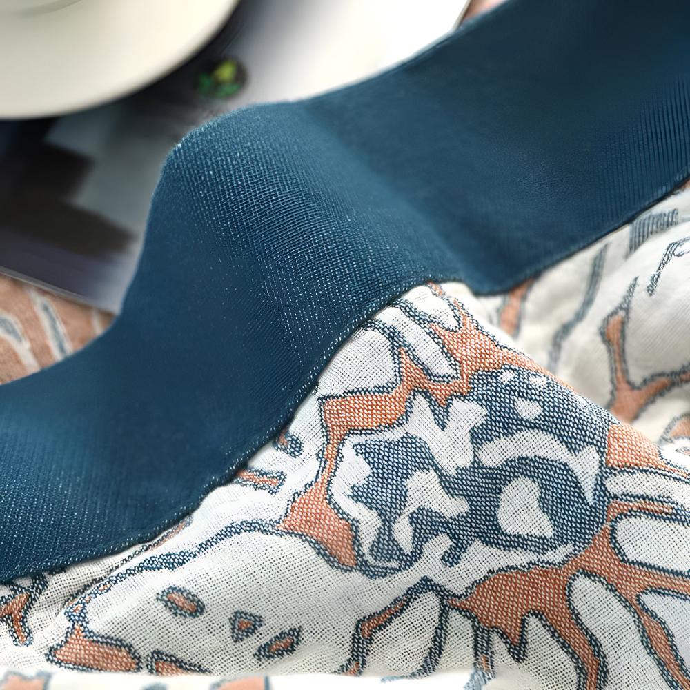 Floral Cotton Blanket for Year-Round Comfort