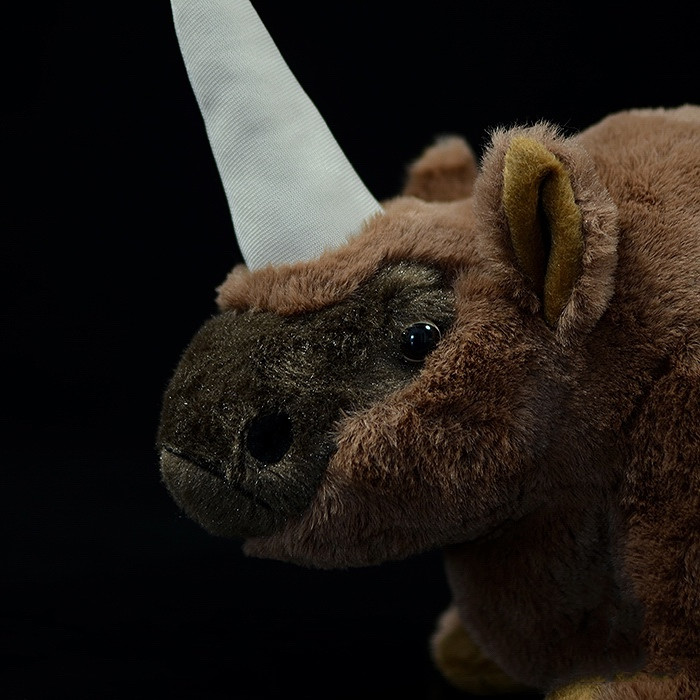 Elasmotherium Plush Toy - Soft Stuffed Prehistoric Rhinoceros