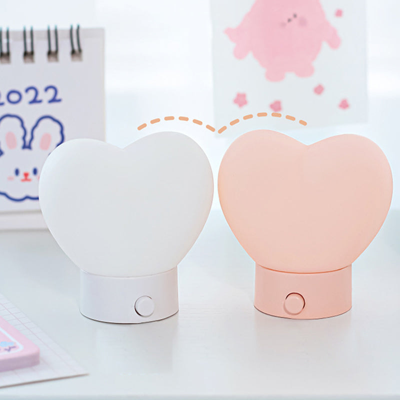 Heart Shaped LED Night Light with Magnetic Battery or USB Connection