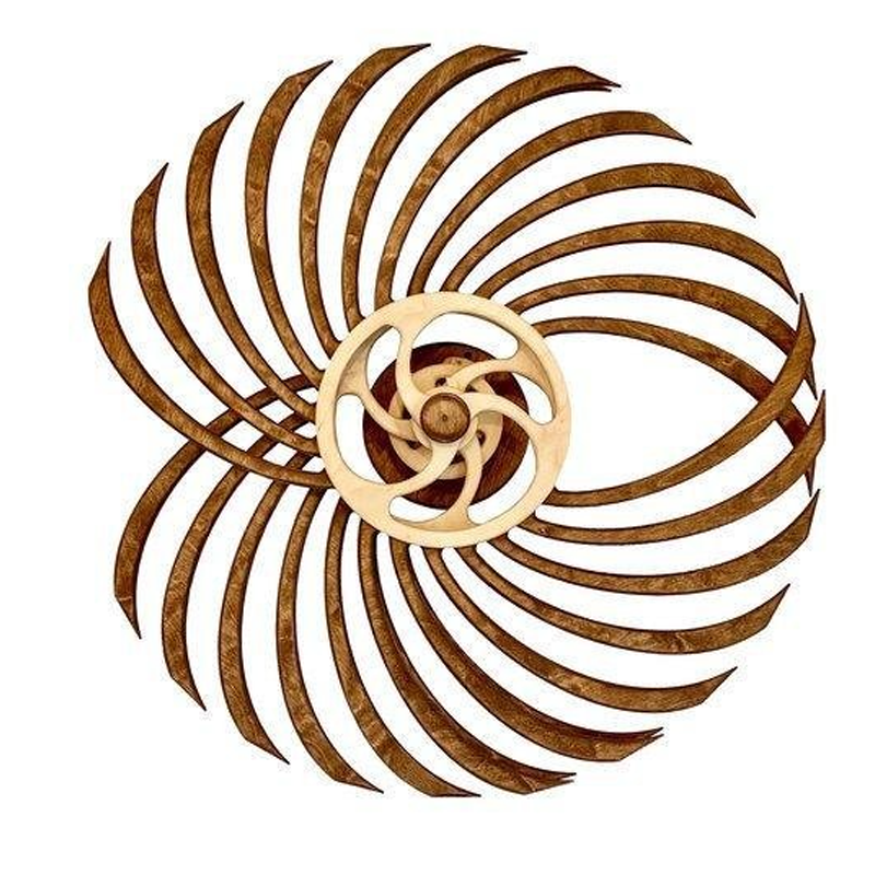 Handmade Kinetic Wooden Sculpture - Boomerang or Vice Versa Design