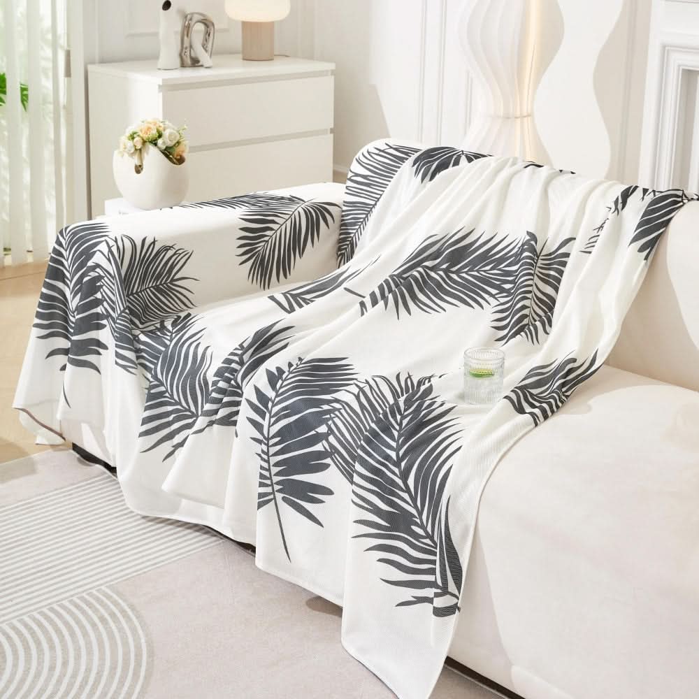 Cooling Leaf Design Sofa Cover