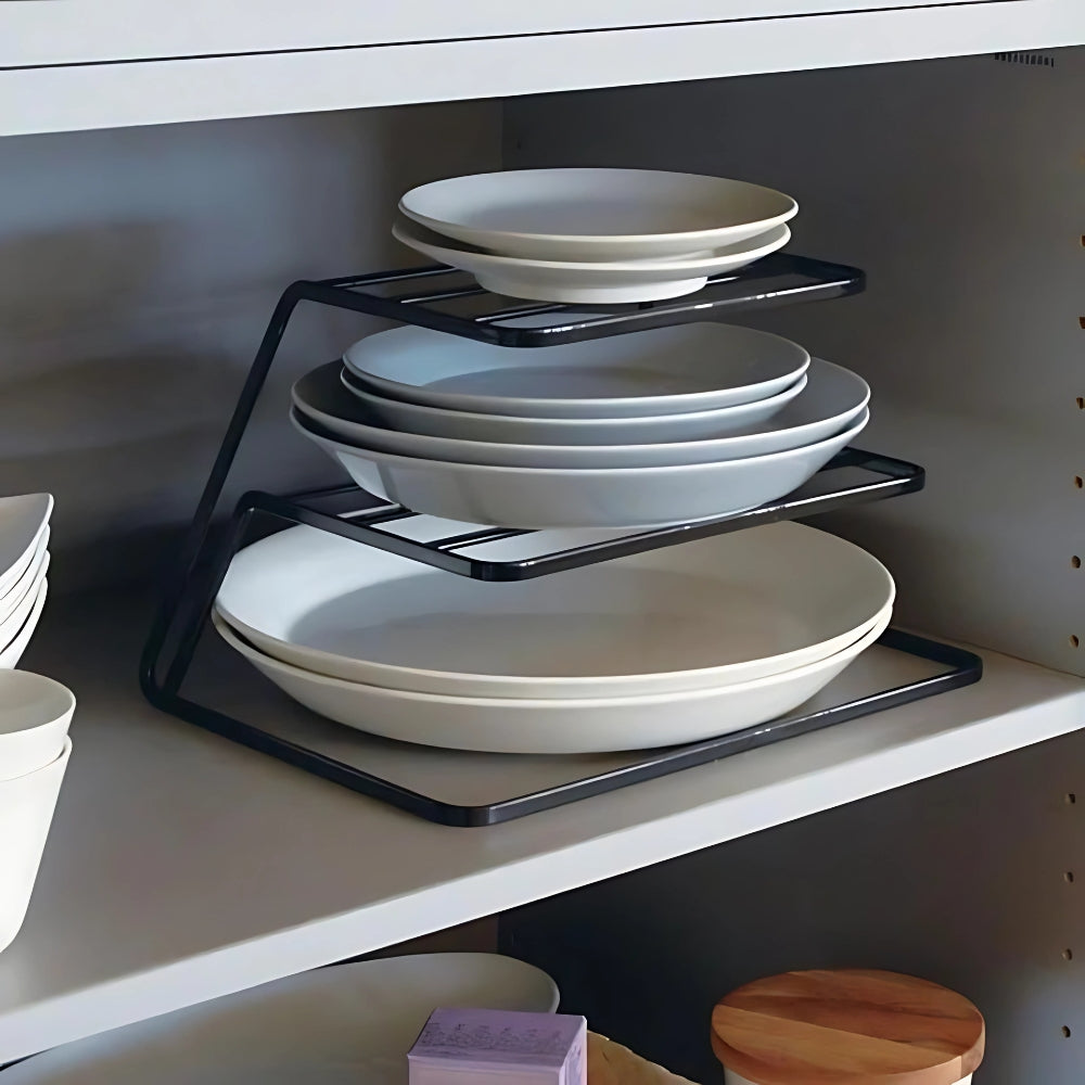 2-Tier Stainless Steel Dish Drainer and Organizer