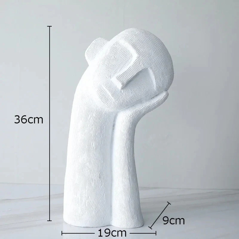 Asymmetrical Resin Abstract Sculpture
