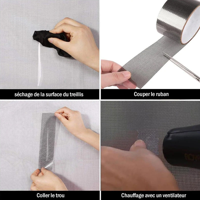 Window Screen Repair Kit - Heavy-Duty Adhesive Tape for Quick Fixes