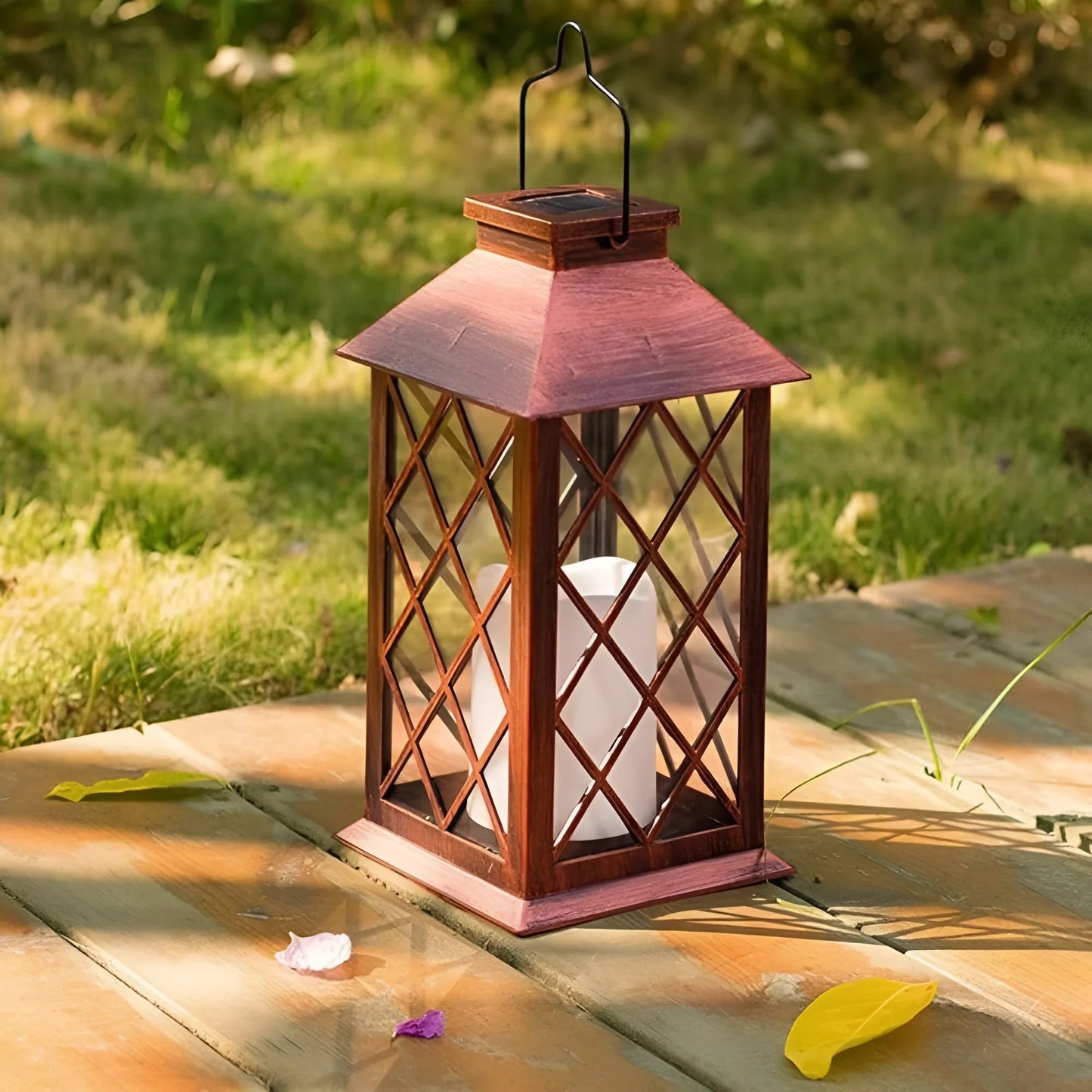 Vintage Solar Lantern for Garden and Patio