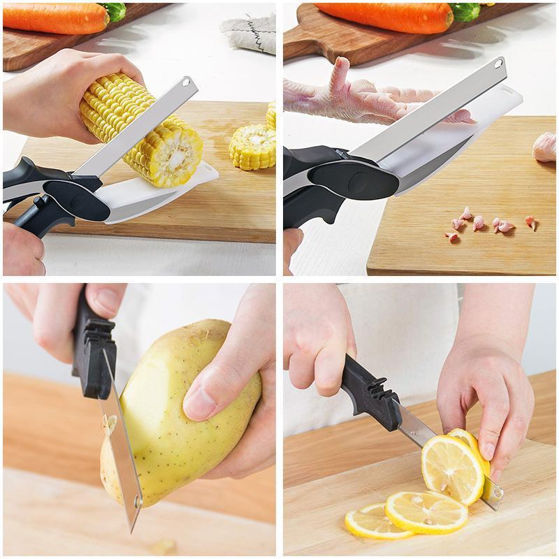 Versatile Stainless Steel Kitchen Scissors with Comfortable Grip