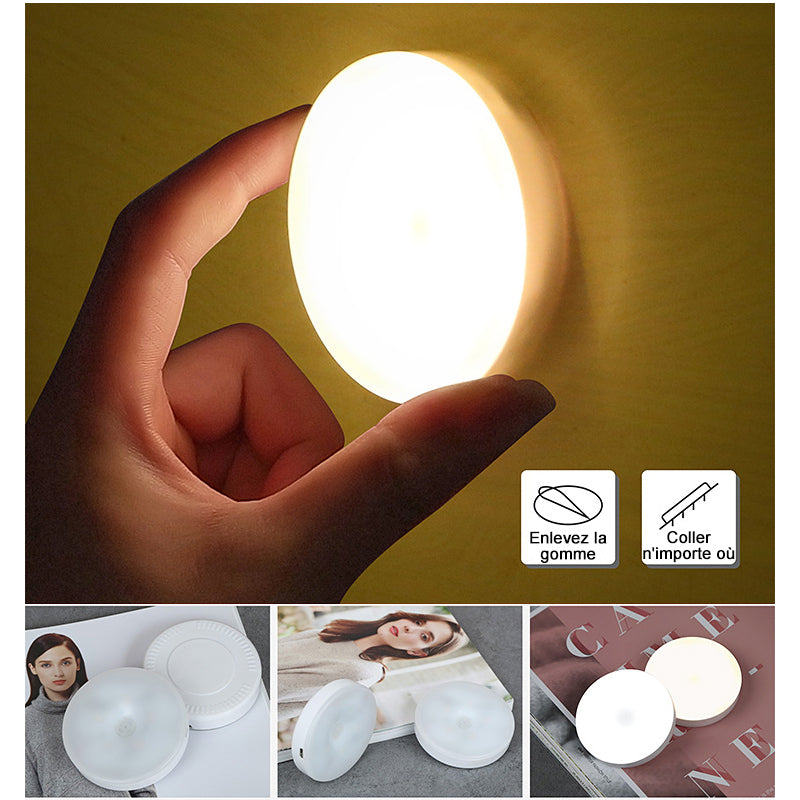 Portable Touch Night Lamp with Adjustable Brightness and Magnetic Mount