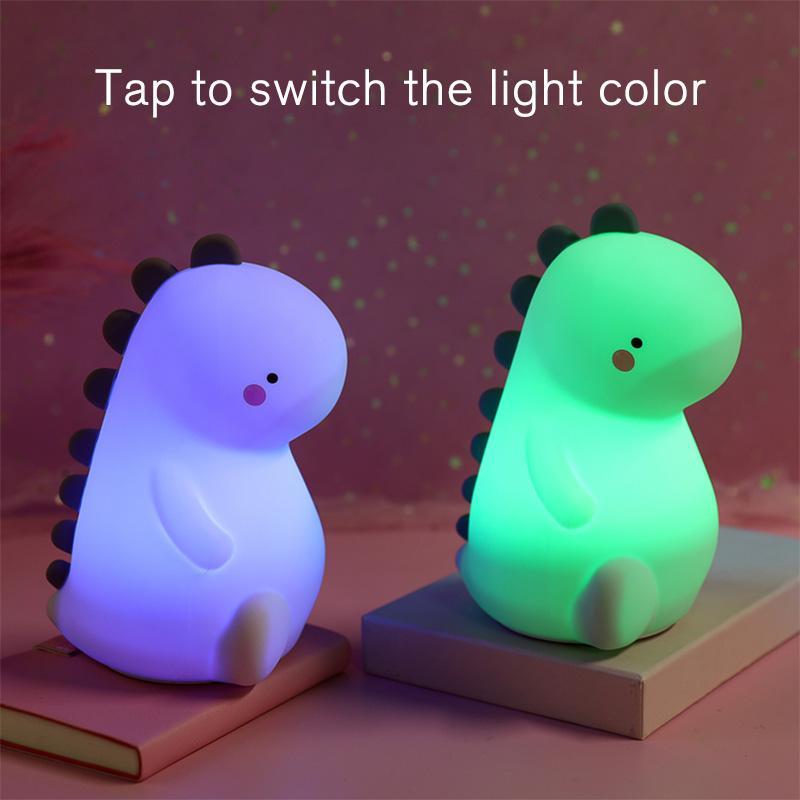 Rechargeable Color-Changing Dinosaur Night Light