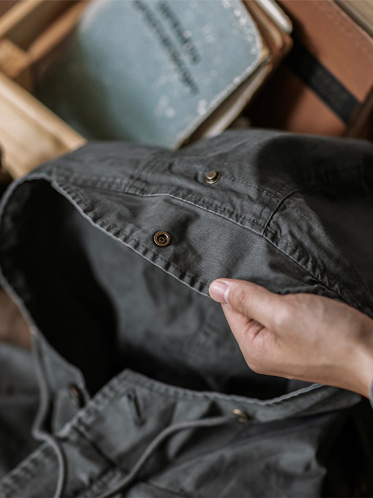 Hooded M51 Parka Shell with Adjustable Cuffs