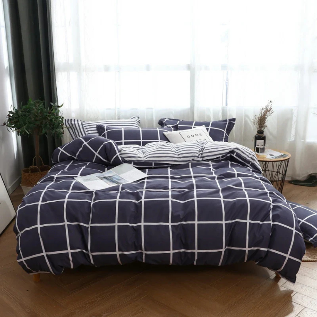 Luxury Soft Polyester Duvet Cover Set with Pillowcases
