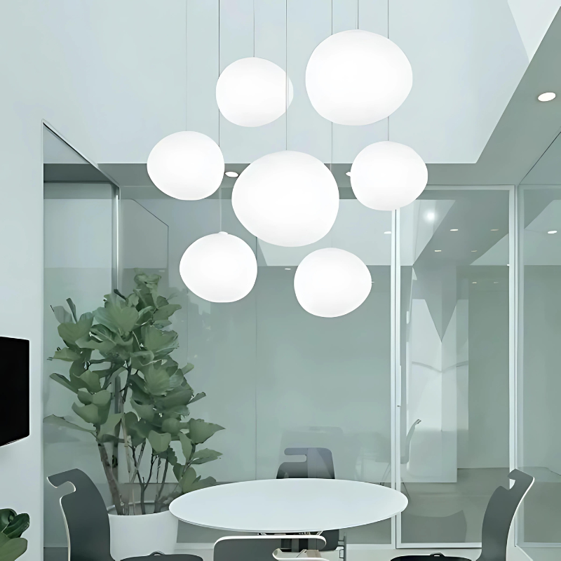 Glass Pebble Pendant Light - Modern Elegant Design