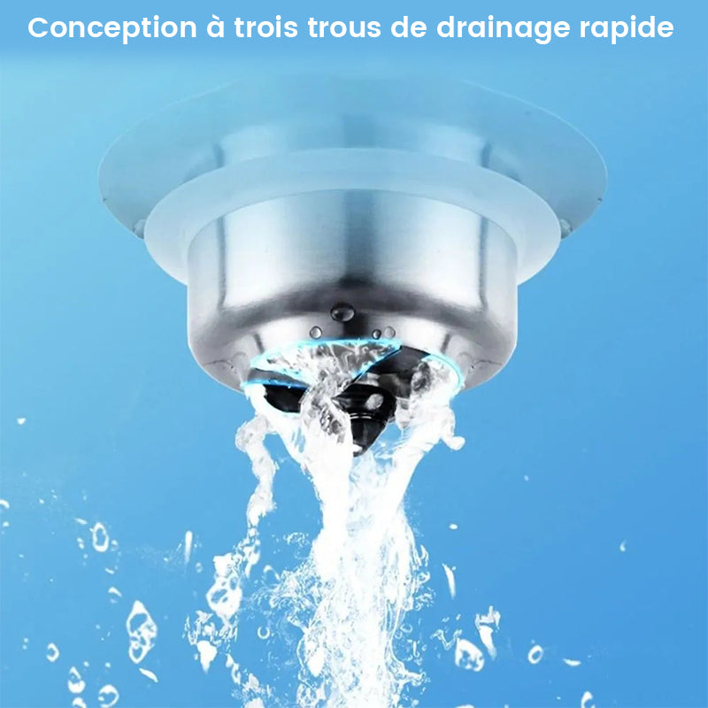 Stainless Steel Kitchen Sink Odor Filter with Removable Basket