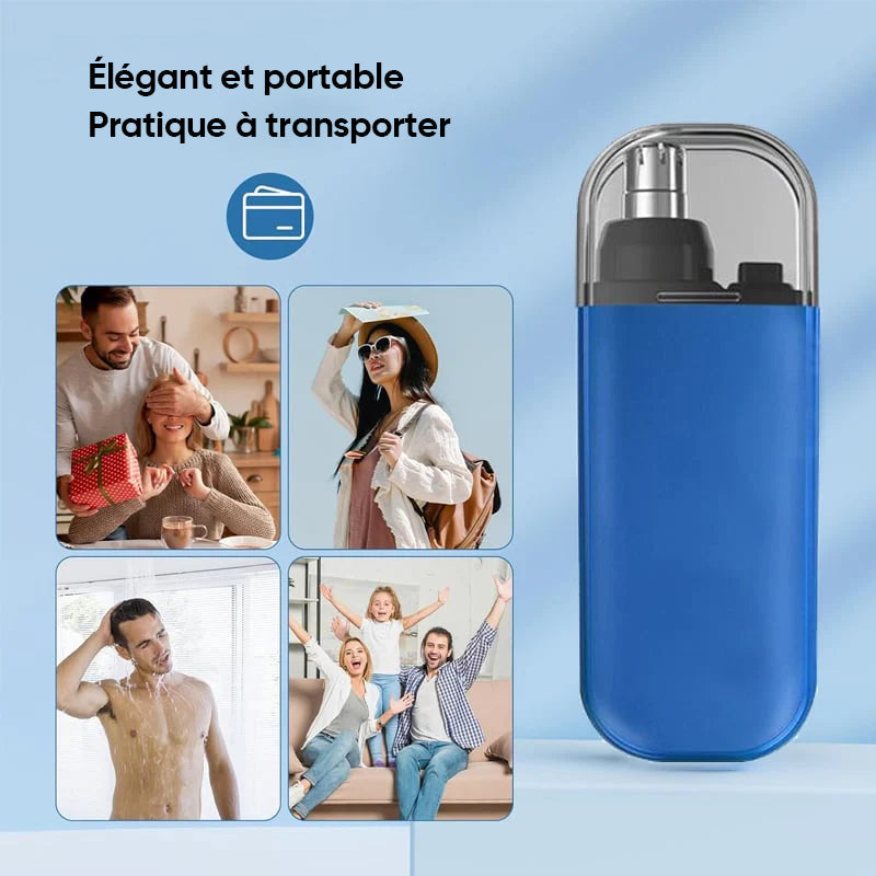 Rechargeable Portable Nose Hair Trimmer with Waterproof Design