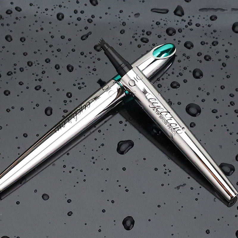 3D Waterproof Microblading Eyebrow Pencil with 4-Tip Design