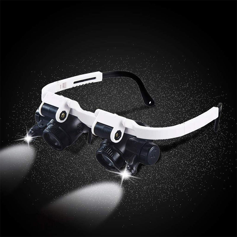 Magnifying Glasses with LED Lights and Adjustable Lenses