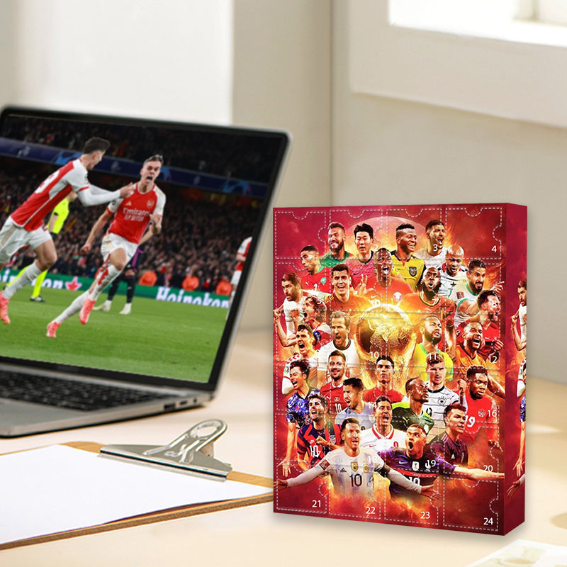 Football Advent Calendar 2025 with 24 Mini Figures