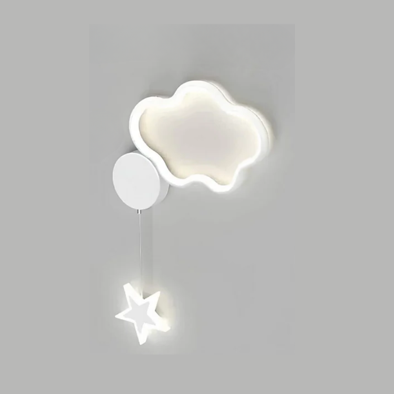 Magical Cloud and Star Wall Lamp with Moon LED Light