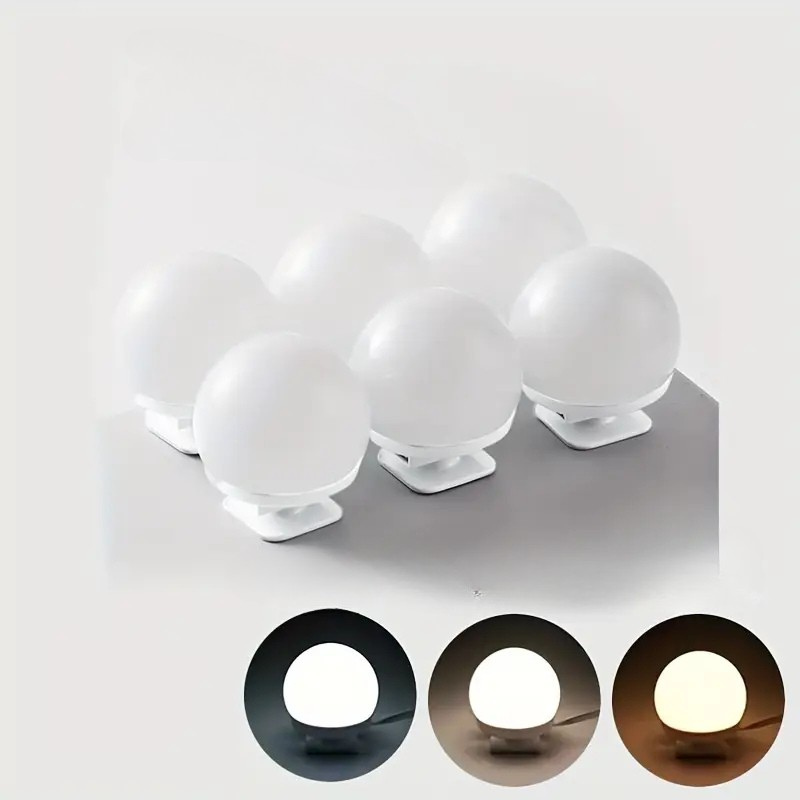 Dimmable LED Mirror Lighting with Adjustable Brightness and Color Temperature