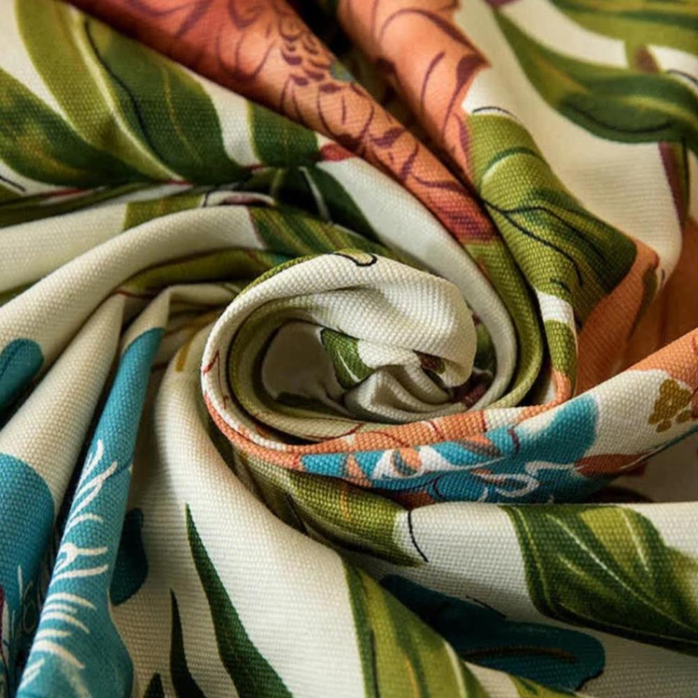 Monstera Leaves Cotton Tablecloth for Tropical Dining