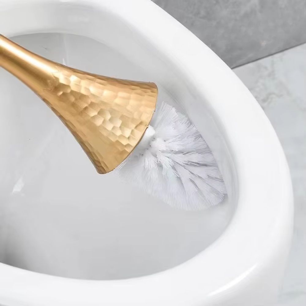 Elegant Toilet Brush with Ergonomic Handle and Storage Base