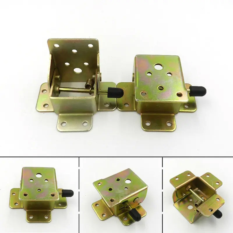 Foldable Metal Hinges with Antique Gold Finish