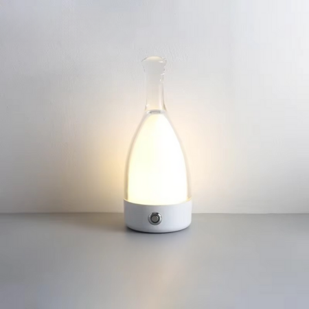 Rechargeable Wine Bottle Desk Lamp with Bluetooth Speaker