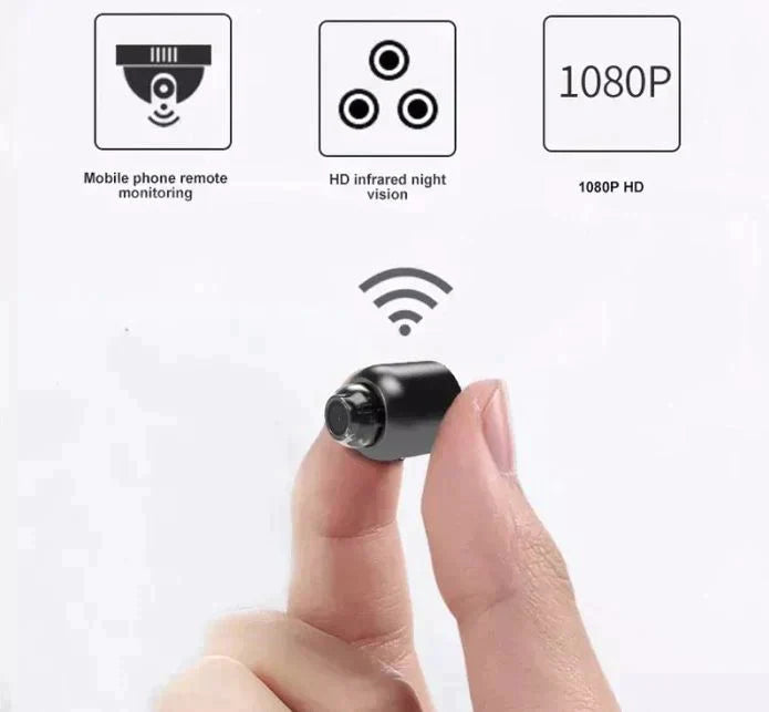Small HD WiFi Security Camera with Night Vision