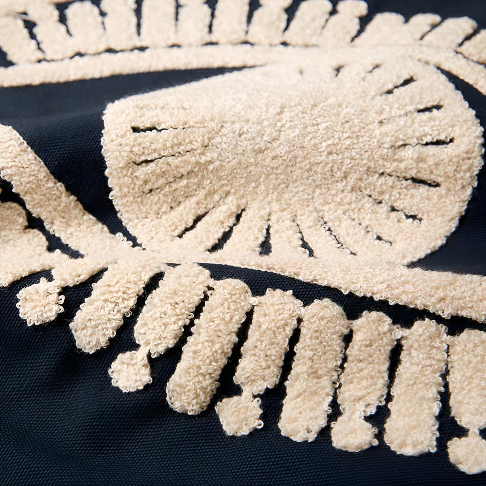 Boho Eye Embroidered Cotton Cushion Cover