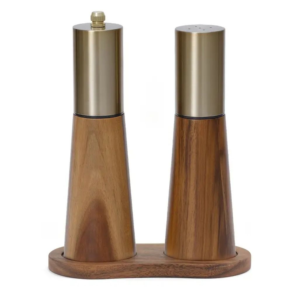 Wooden Spice Grinder with Adjustable Coarseness