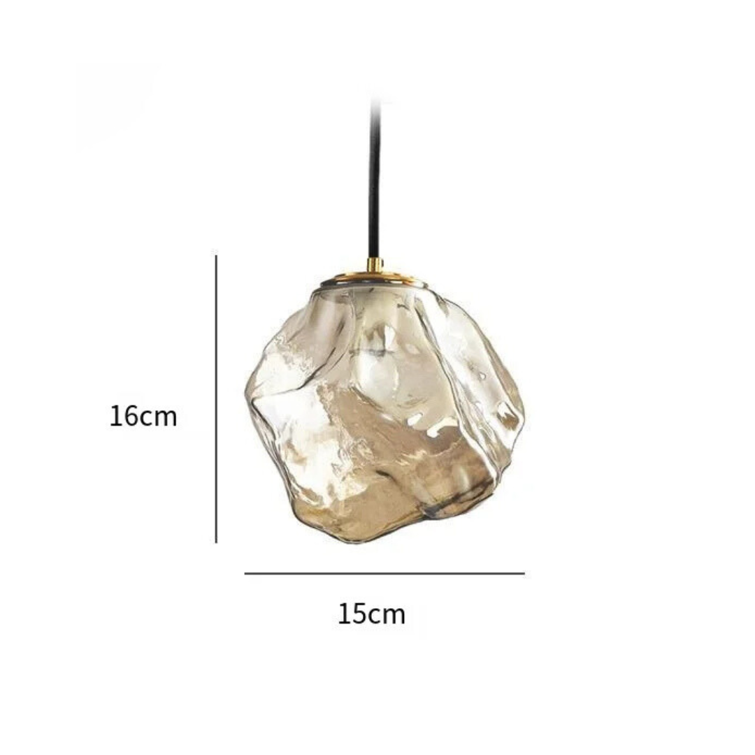 GlacierGlow Ice Cube Pendant Light