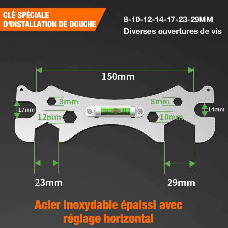 Adjustable Stainless Steel Angle Wrench for Faucets and Sinks