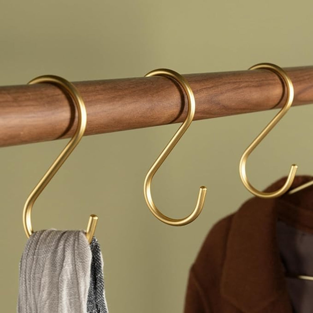 Durable S Hook Clothes Holders Set - 3 Heavy-Duty Organizers