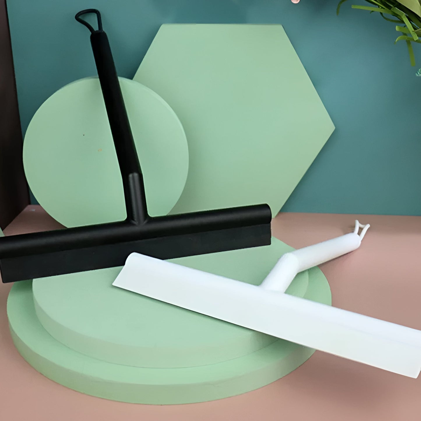Sleek Silicone Shower Squeegee with Ergonomic Handle