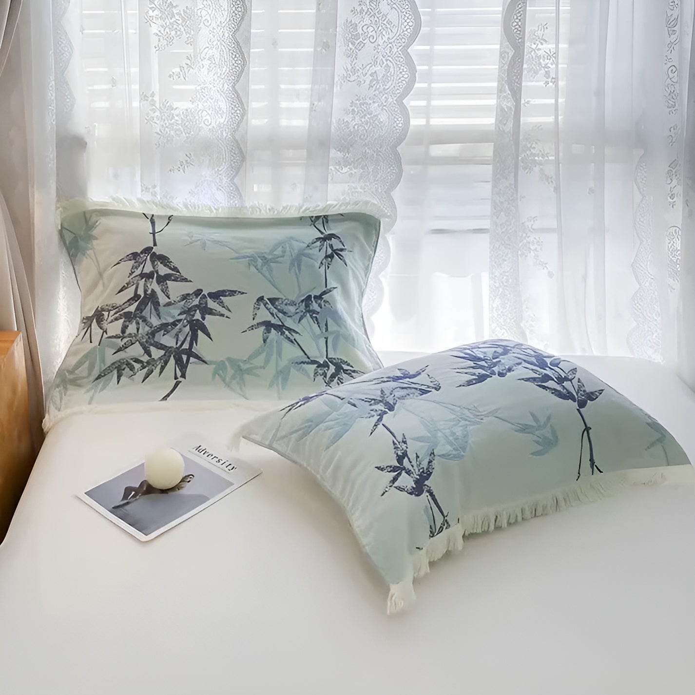 Bamboo Cotton Lightweight Reversible Throw Blanket